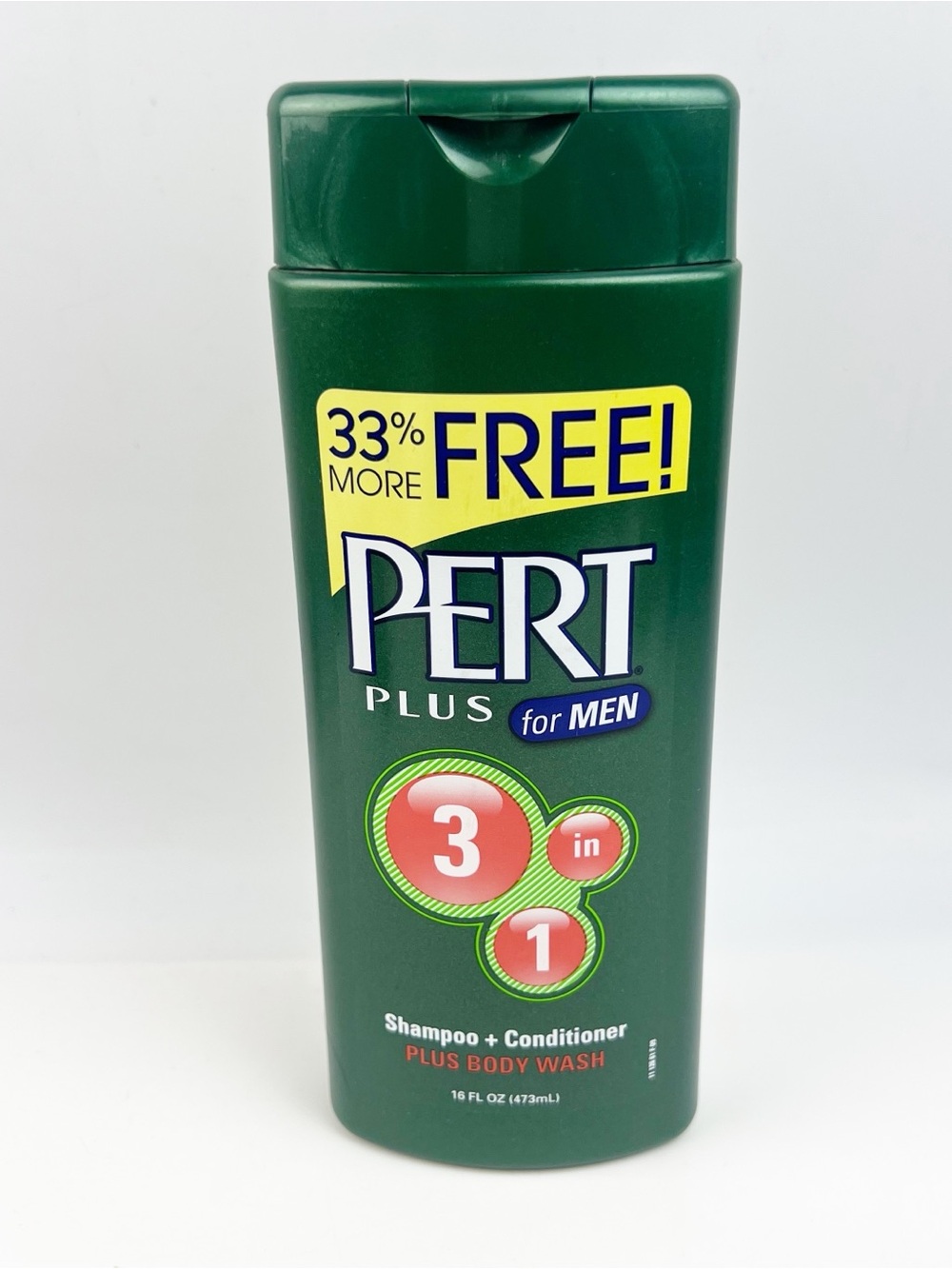 Pert Plus For Men 3-in-1 Daily Cleansing 16 oz 33% More Free New Old Stock